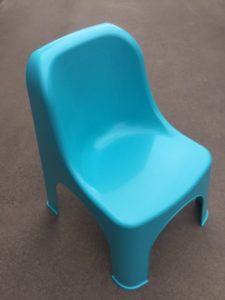 Retro Mint Child Chairs. Stackable and fit perfect with our Kids height adjustable Tables