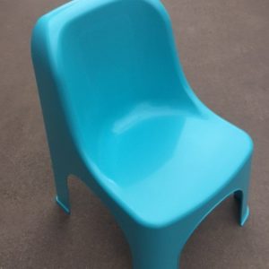 Retro Mint Child Chairs. Stackable and fit perfect with our Kids height adjustable Tables