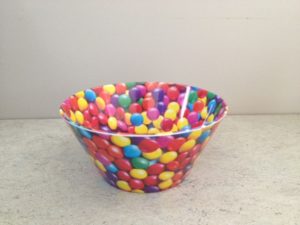 Smartie Bowl, to help theme the Party Table