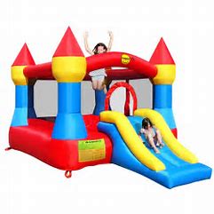 Castle Bouncy Castle only takes 3 minutes to inflate!
