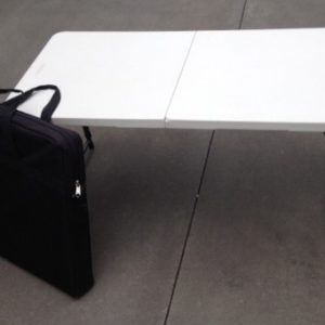 Child Height Tables, which fold for easy transportation