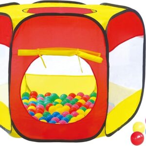 Pop up hut and a bag of approx 300 balls