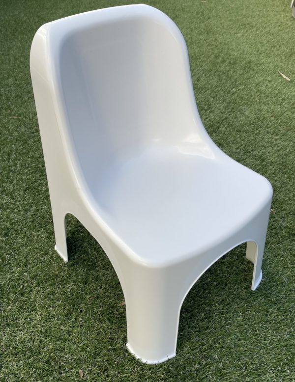 Retro White Child Chair