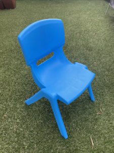 Turquoise child chairs