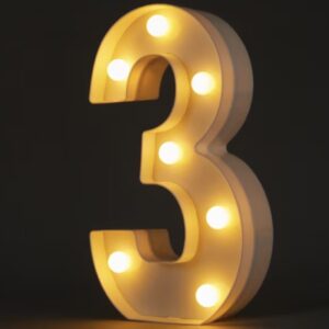 Number 3 Light