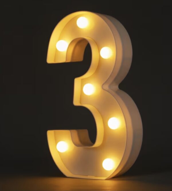 Number 3 Light