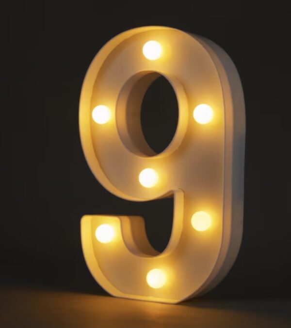 Number 9 Light